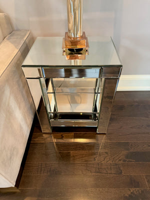 Mirrored Side Table