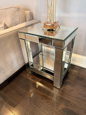 Mirrored Side Table