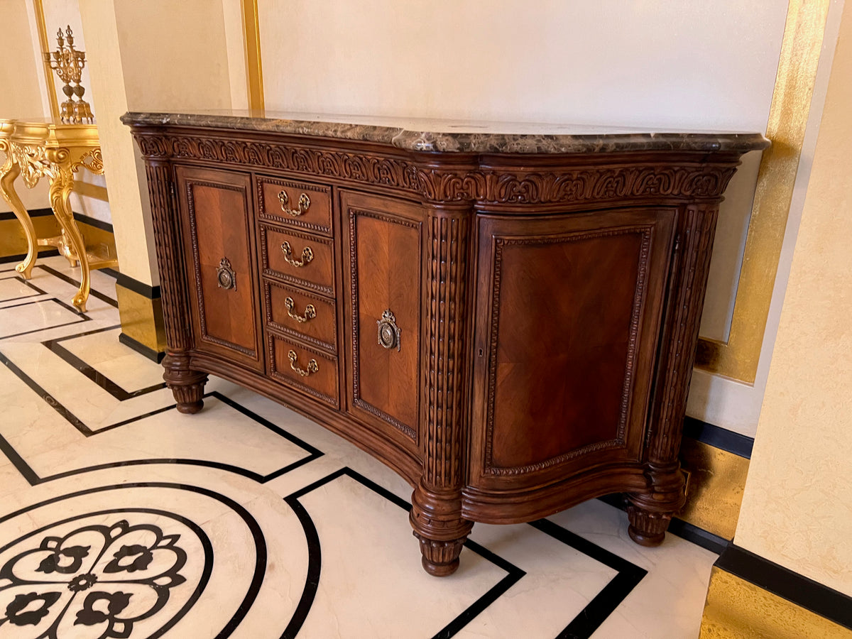 Ferguson Copeland Venetian Marble Top Credenza