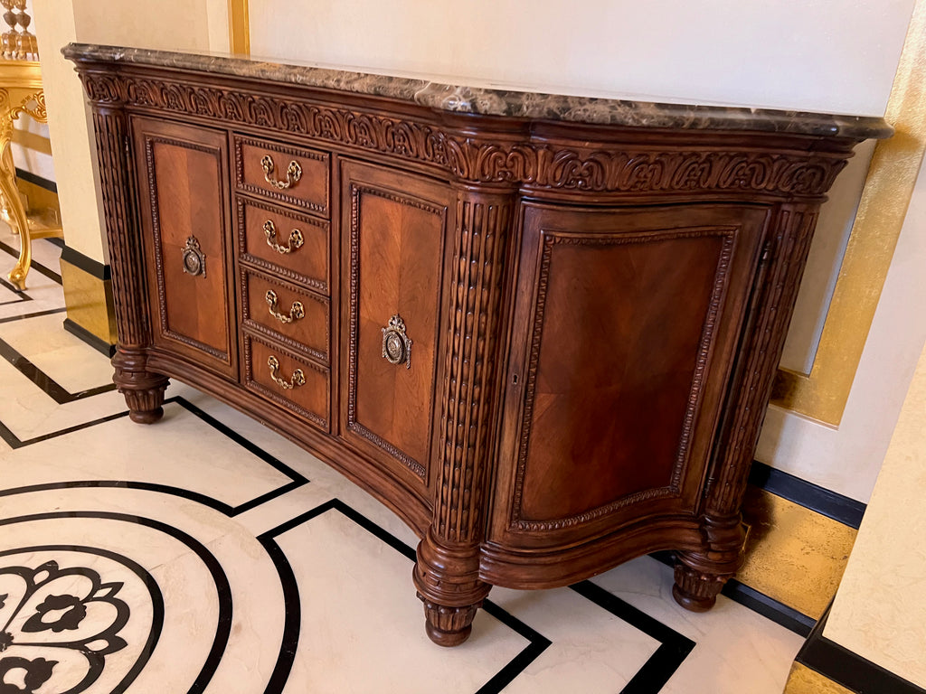 Ferguson Copeland Venetian Marble Top Credenza