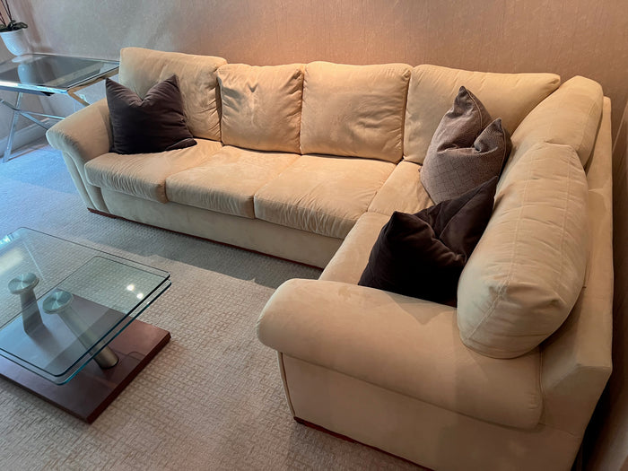 Custom Made Beige Sectional Sofa