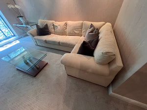 Custom Made Beige Sectional Sofa