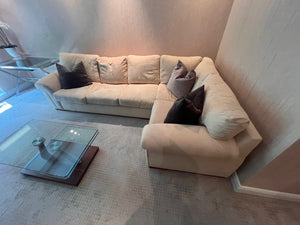 Custom Made Beige Sectional Sofa