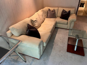 Custom Made Beige Sectional Sofa