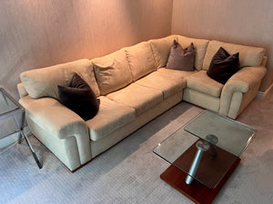 Custom Made Beige Sectional Sofa