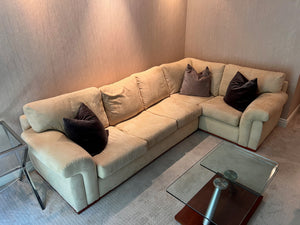 Custom Made Beige Sectional Sofa