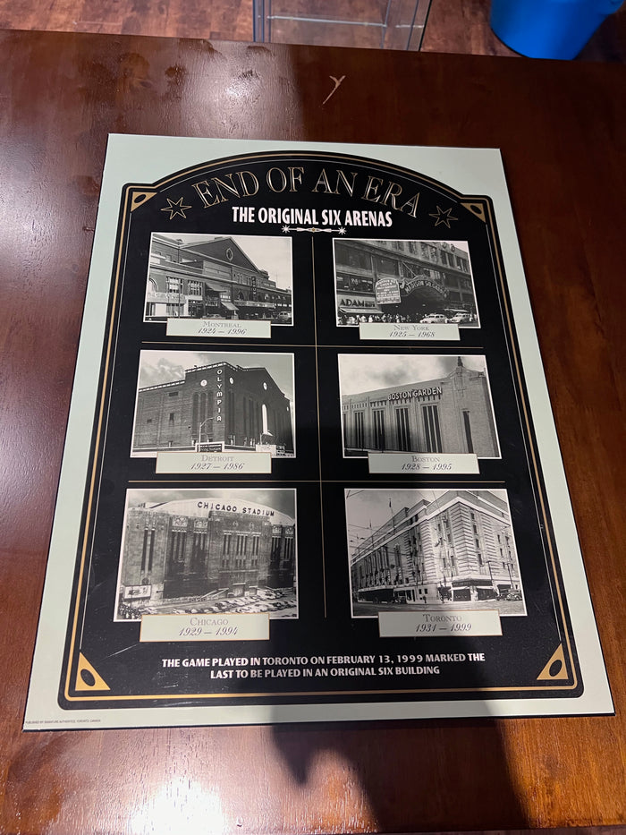 End of an Era The Original Six Arenas Wall Art