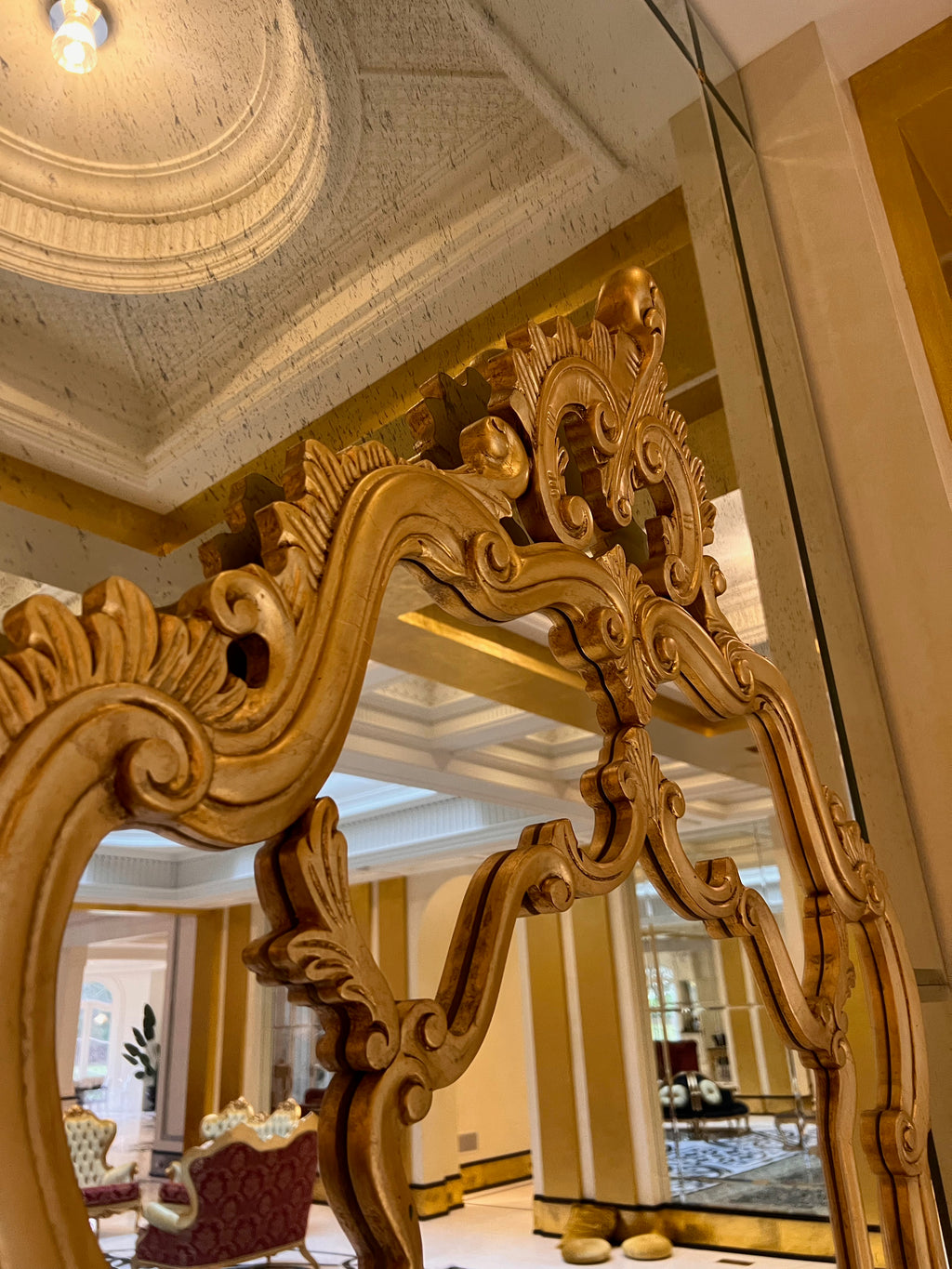 Casa Padrino Luxury Baroque Gold Console Table with Mirror (*retail $7,500) # 2
