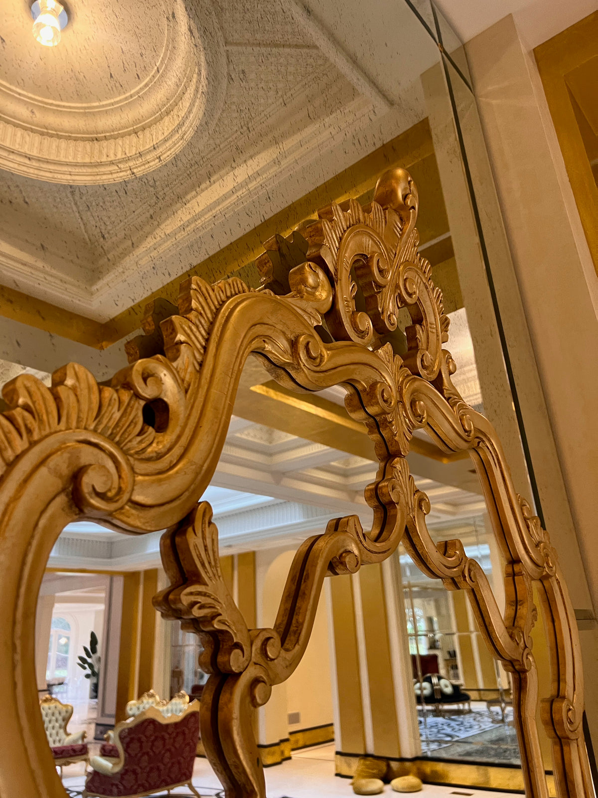 Casa Padrino Luxury Baroque Gold Console Table with Mirror (*retail $7,500) # 2