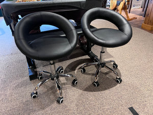 2 Homcom Hydraulic Moon Stools