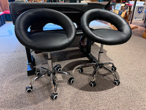 2 Homcom Hydraulic Moon Stools