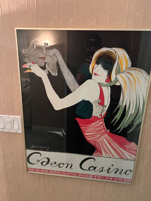 Framed Poster- Odeon Casino - by Walter Schnackenberg - from the Israel Museum Collection