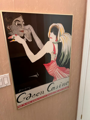 Framed Poster- Odeon Casino - by Walter Schnackenberg - from the Israel Museum Collection