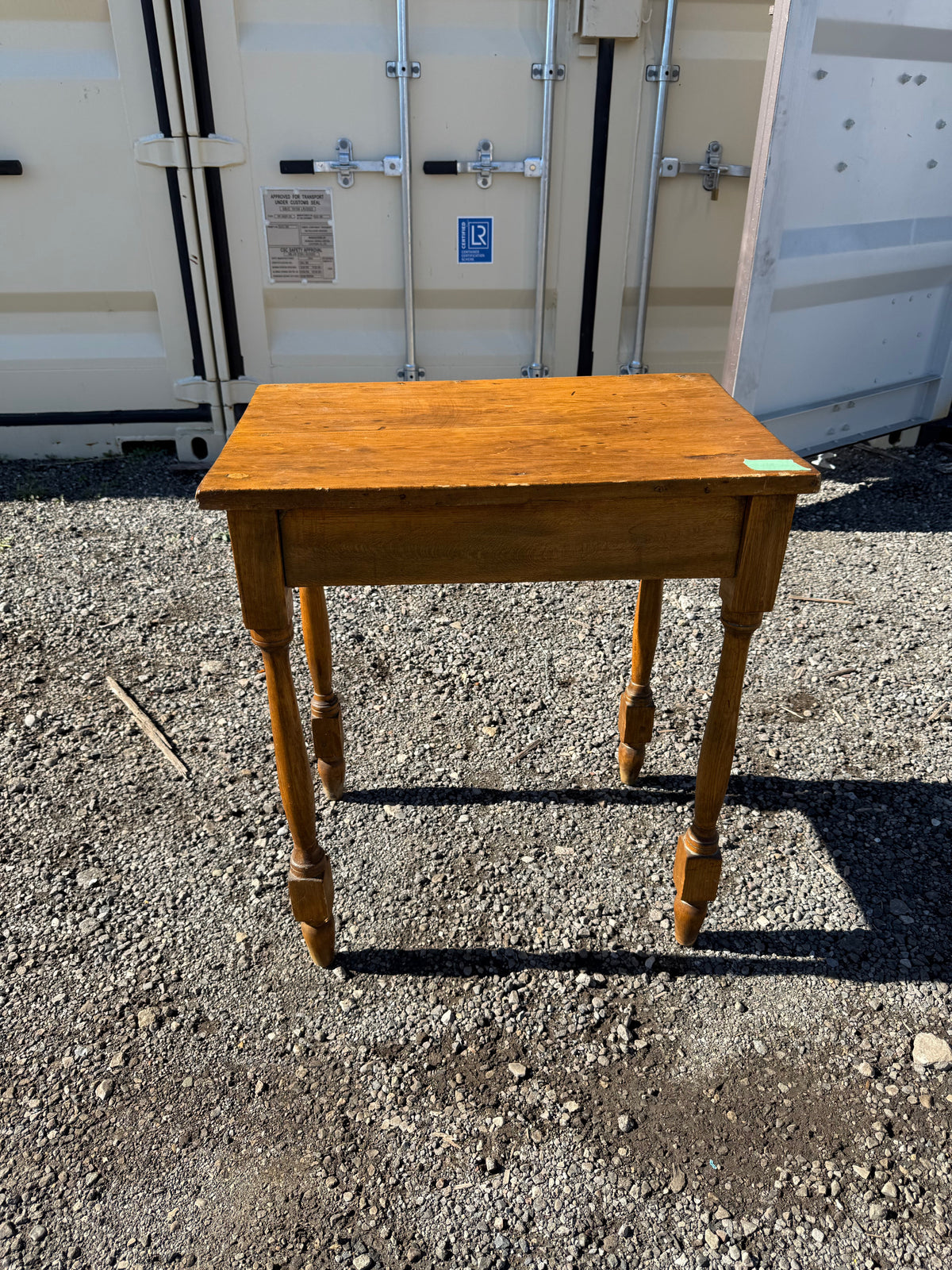 Vintage Wood End Table