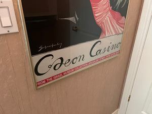 Framed Poster- Odeon Casino - by Walter Schnackenberg - from the Israel Museum Collection