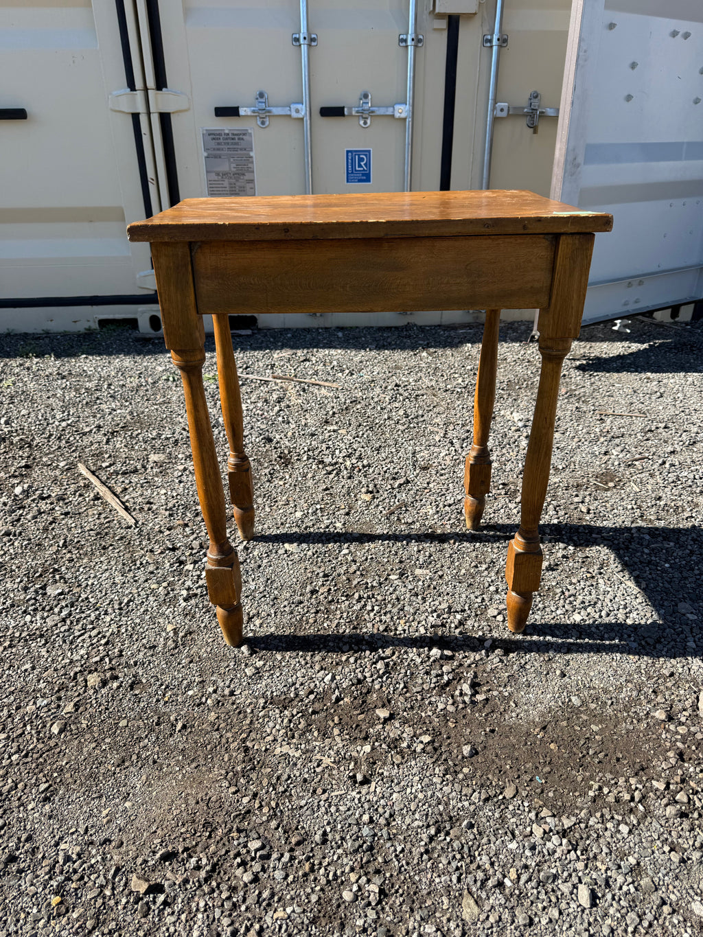 Vintage Wood End Table