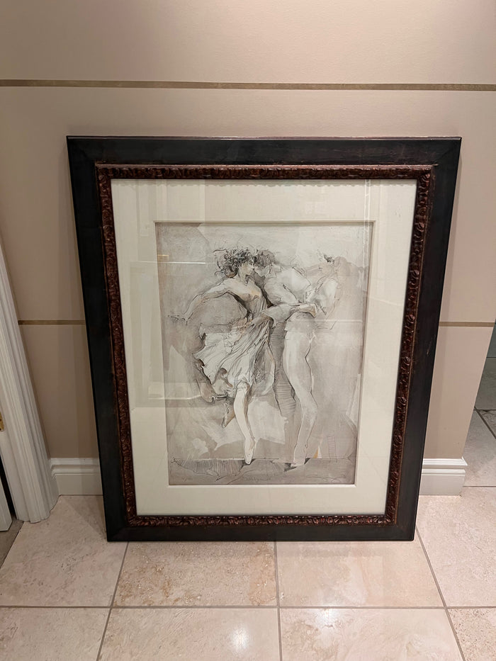 Signed & Numbered Lithograph by Jurgen Gorg titled 'Ballet Dance'