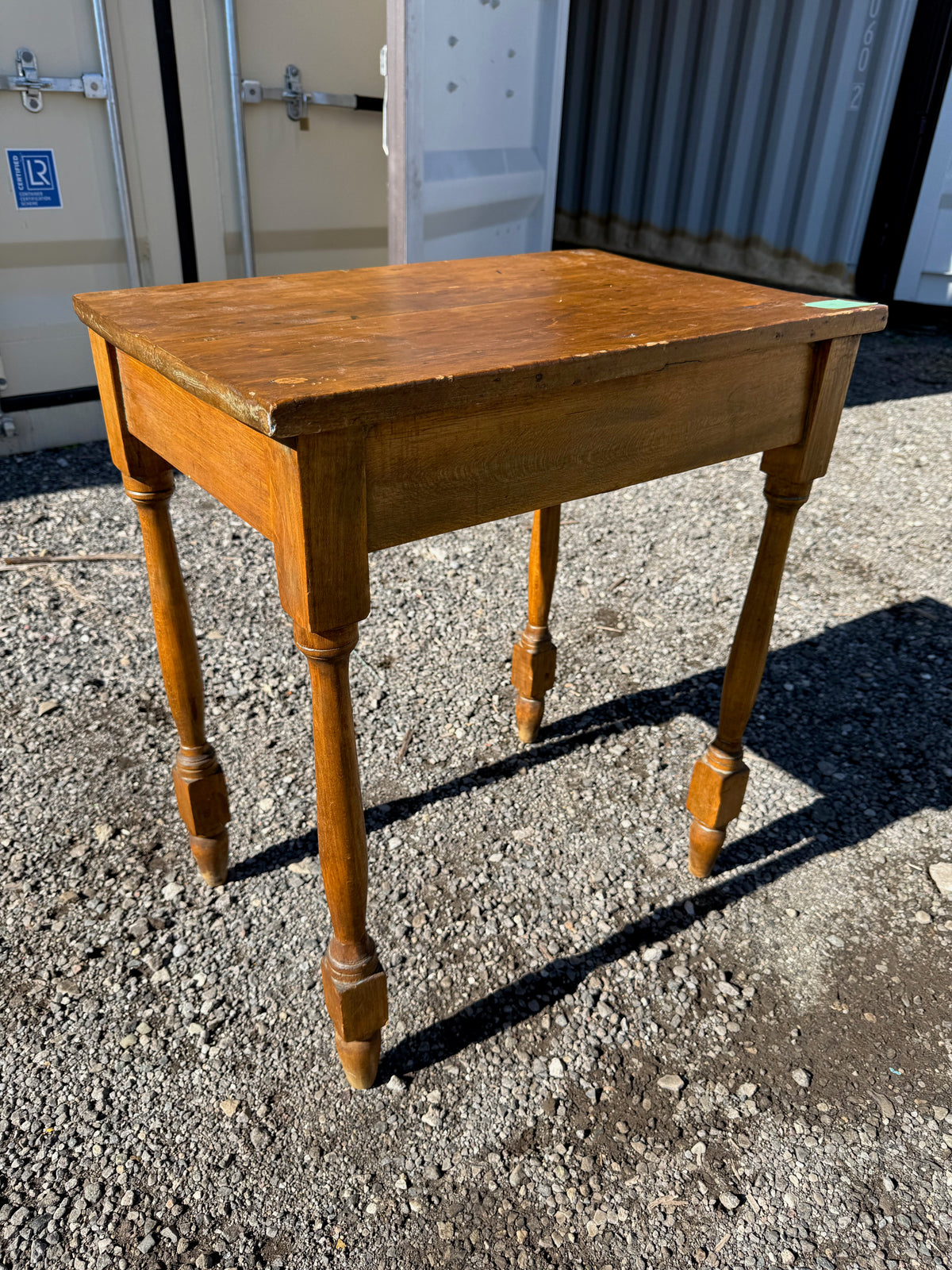 Vintage Wood End Table