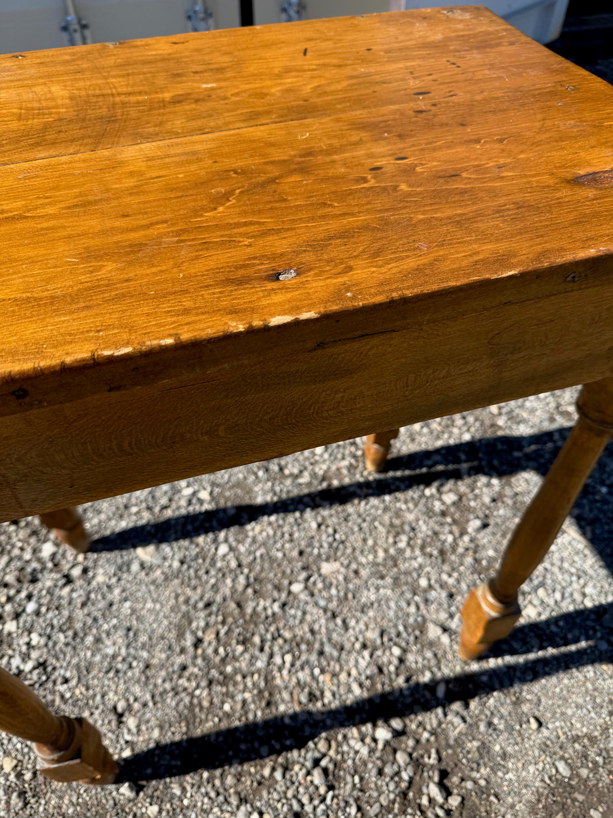 Vintage Wood End Table