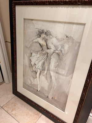 Signed & Numbered Lithograph by Jurgen Gorg titled 'Ballet Dance'
