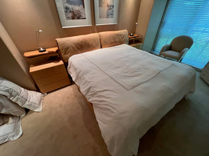 Quintessential Home Furnishings 'Giorgio Collection' King Bed with Storage and 2 matching nightstands, Made in Italy