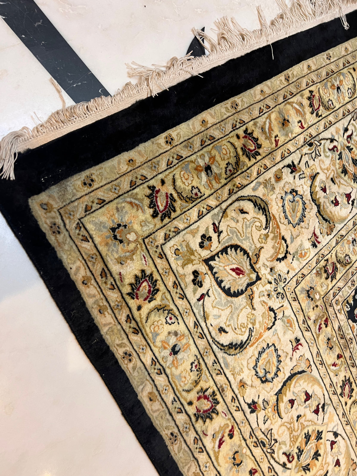 Indian Jaipur 100% Wool Rug- 15.75ft x 12ft