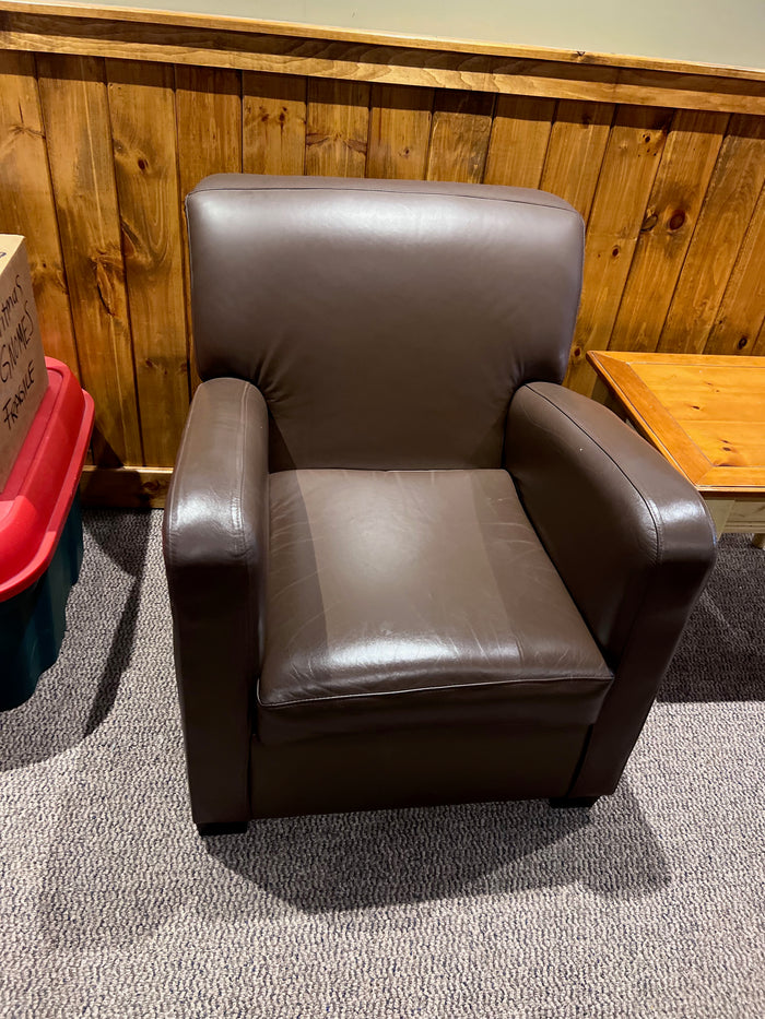 Brown Leather Armchair