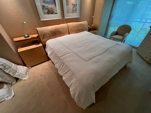 Quintessential Home Furnishings 'Giorgio Collection' King Bed with Storage and 2 matching nightstands, Made in Italy