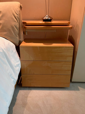 Quintessential Home Furnishings 'Giorgio Collection' King Bed with Storage and 2 matching nightstands, Made in Italy