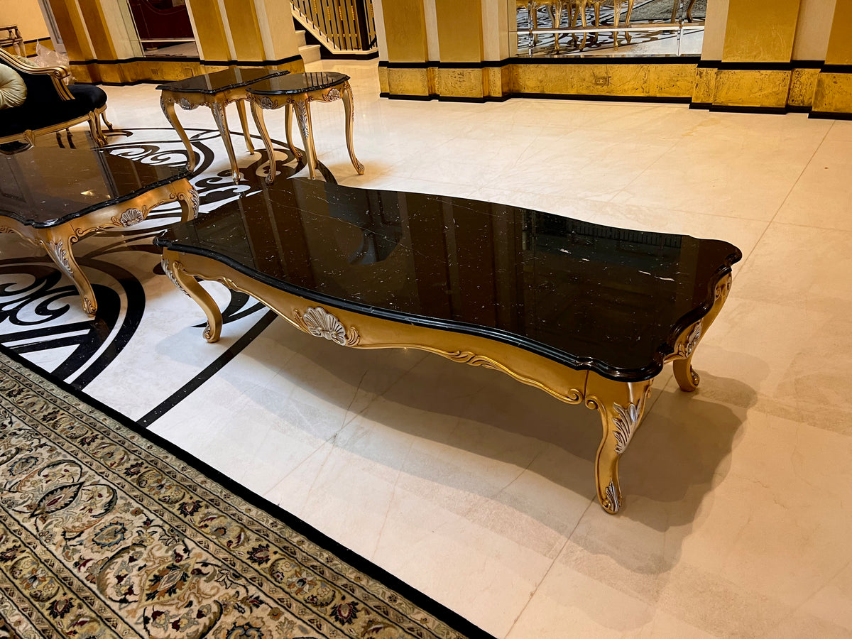 'Scappini & C' Classic Furniture Calacatta Marble Top Coffee Table, Made in Italy # 1