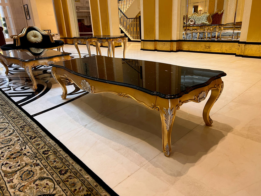 'Scappini & C' Classic Furniture Calacatta Marble Top Coffee Table, Made in Italy # 1