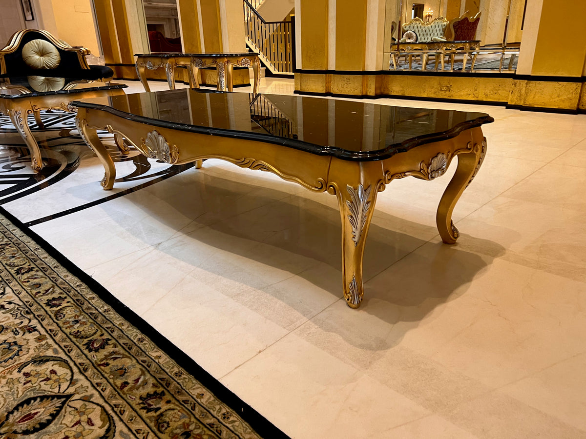 'Scappini & C' Classic Furniture Calacatta Marble Top Coffee Table, Made in Italy # 1