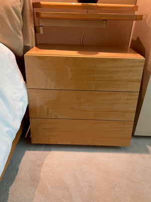 Quintessential Home Furnishings 'Giorgio Collection' King Bed with Storage and 2 matching nightstands, Made in Italy