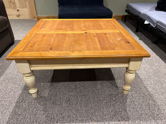 Wood, White Base Coffee Table