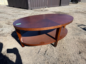 Oval Wood Coffee Table