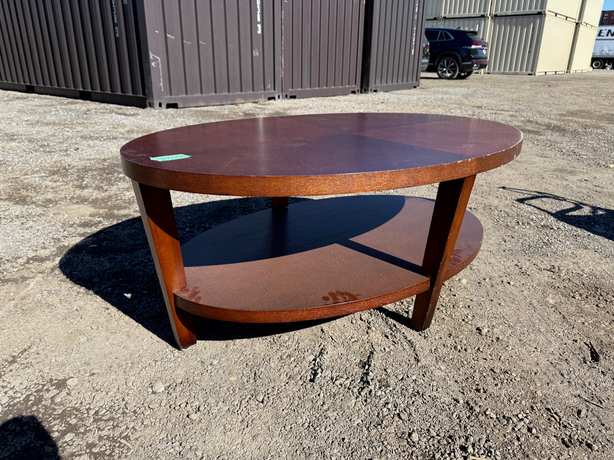 Oval Wood Coffee Table