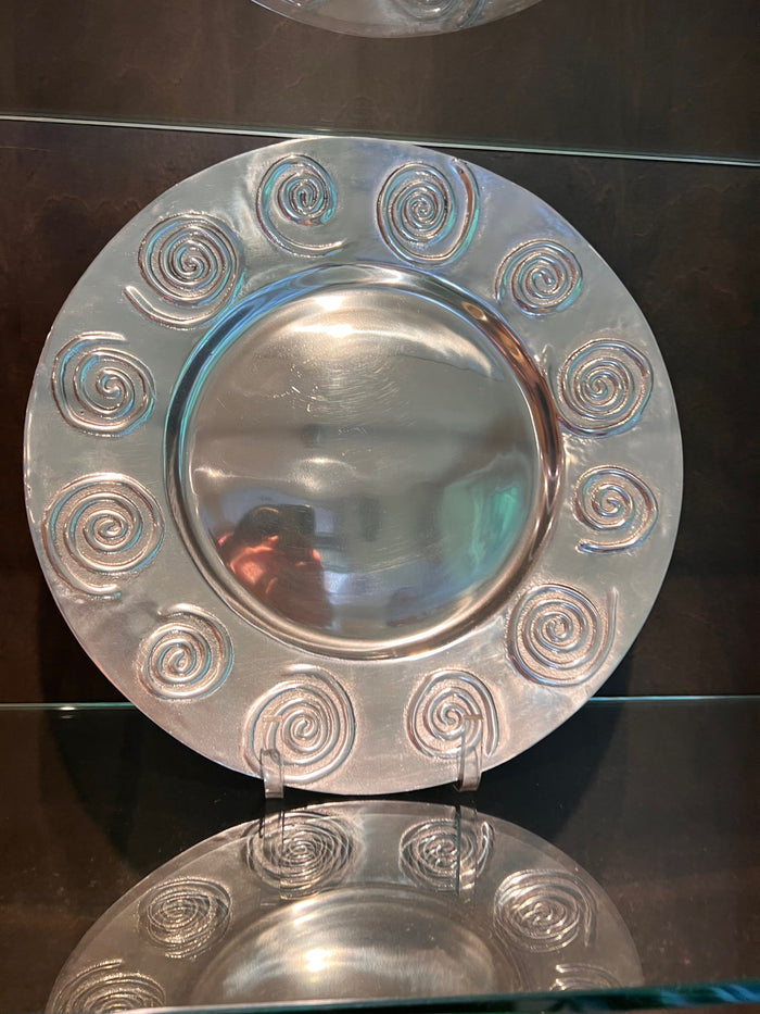 Hecho En Mexico Pewter Plate
