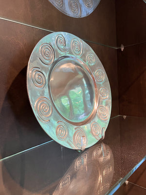 Hecho En Mexico Pewter Plate