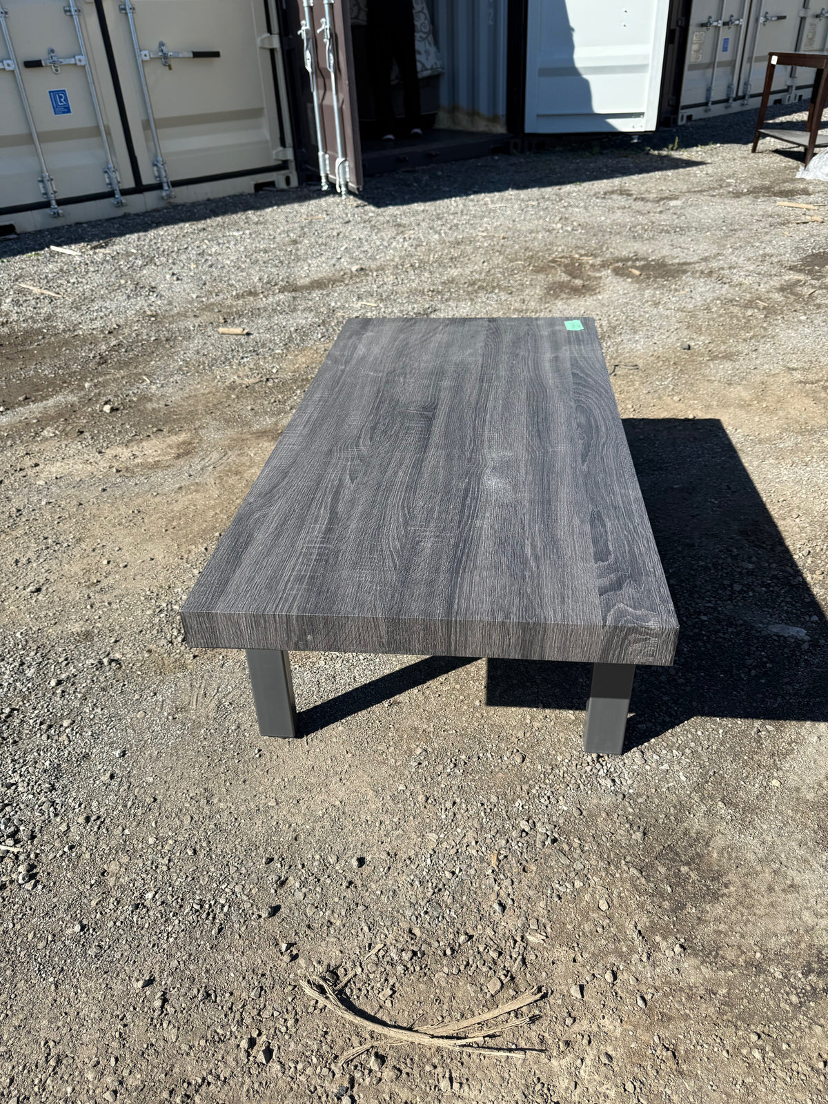 Grey Wood Coffee Table