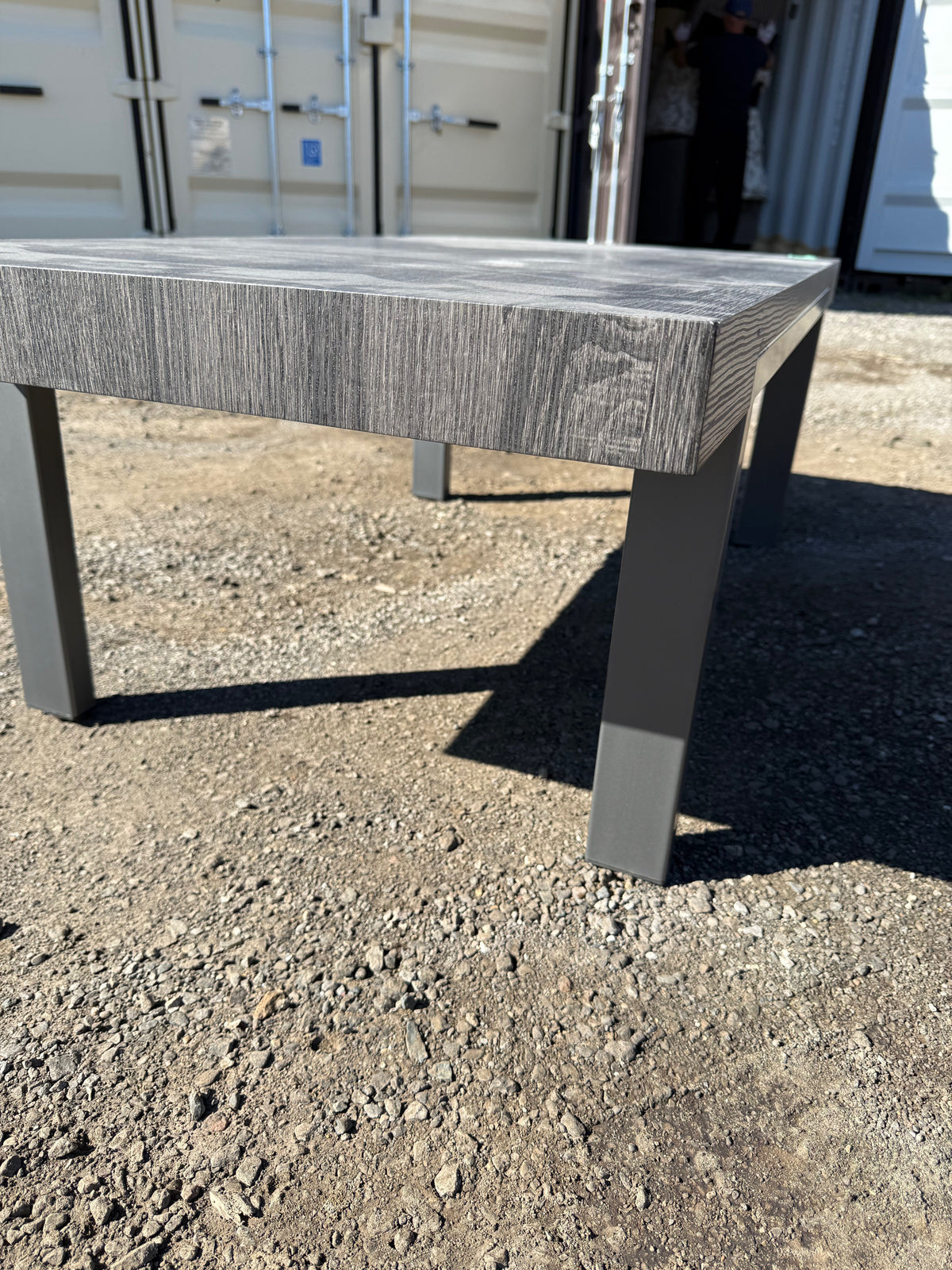 Grey Wood Coffee Table