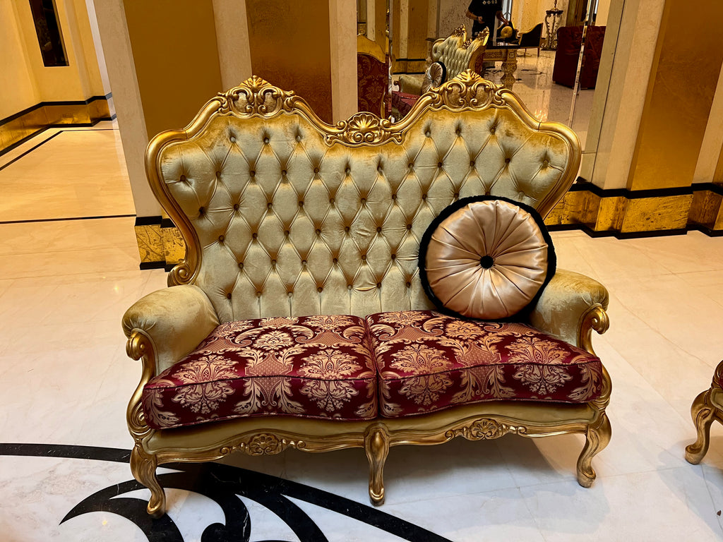'FDesign Italia' Baroque Style Love Seat (*4 available- sold individually- select quantity)