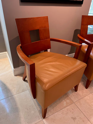Pair of Andreu World 'Savoy' Leather Lounge Chairs, Made in Spain