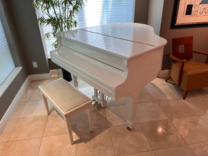 Samick SG-155 White Baby Grand Piano (*minimum price set)