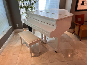 Samick SG-155 White Baby Grand Piano (*minimum price set)