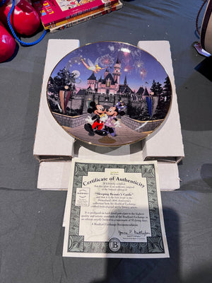 "Sleeping Beauty Castle" Disneyland's 40th Anniversary Collector Plate, The Bradford Exchange