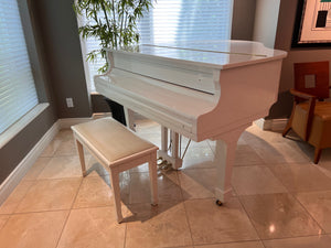 Samick SG-155 White Baby Grand Piano (*minimum price set)