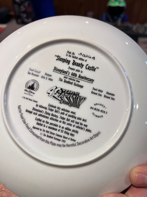 "Sleeping Beauty Castle" Disneyland's 40th Anniversary Collector Plate, The Bradford Exchange