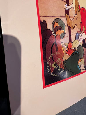 Walt Disney Classic 1994 Snow White & The Seven Dwarfs Commemorative Lithograph