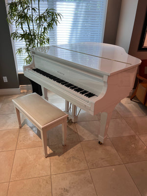 Samick SG-155 White Baby Grand Piano (*minimum price set)