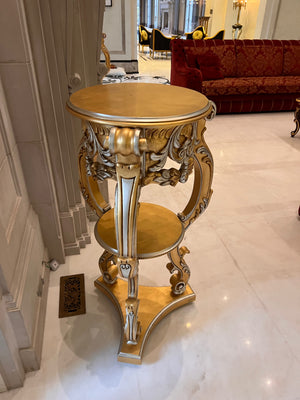'Scappini & C' Classic Furniture Large Gold Pedestal (*2 available- sold individually- select quantity)